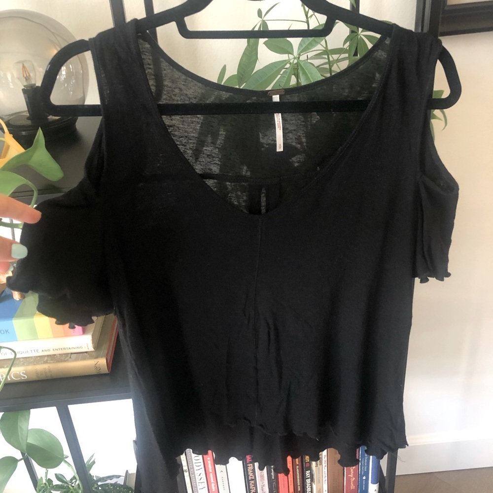 Free People Cold Shoulder Top